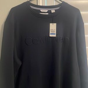 Mens XL NWT navy blue Calvin Klein sweater